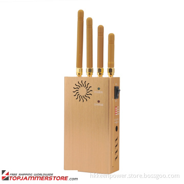 2015 New Handheld Four Bands Cell Phone Jammer GPS Jammer with Single-Band Control